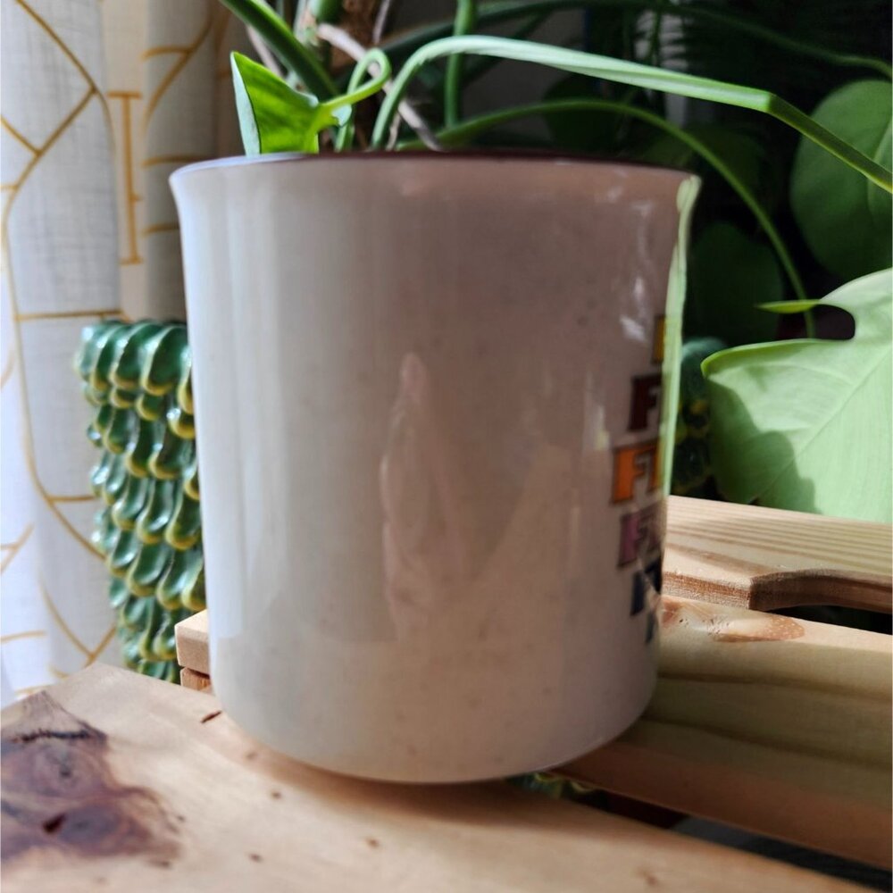Vintage Florida Mug Stoneware Speckle Glaze Neutral Rainbow - Picture 2 of 9